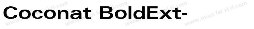 Coconat BoldExt字体转换